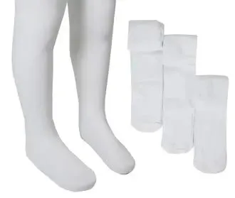 3 PAIR OF COTTON RICH SCHOOL CHILDREN GIRLS SUPER SOFT KIDS PARTY FOOTED TIGHTS