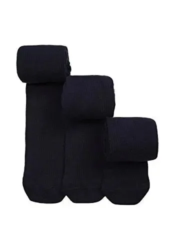3 PAIR OF COTTON RICH SCHOOL CHILDREN GIRLS SUPER SOFT KIDS PARTY FOOTED TIGHTS