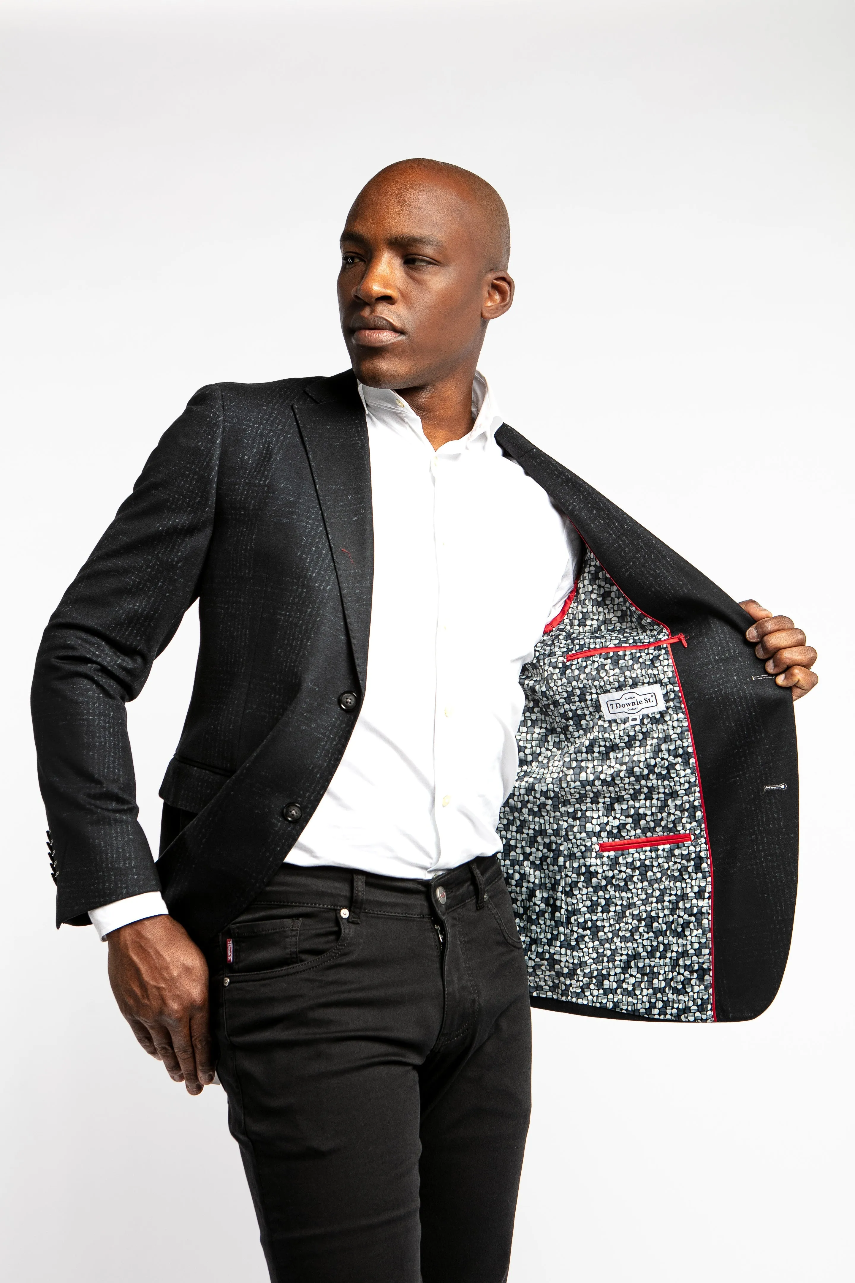 7 Downie St. - Stockton Black Tencel® Blazer