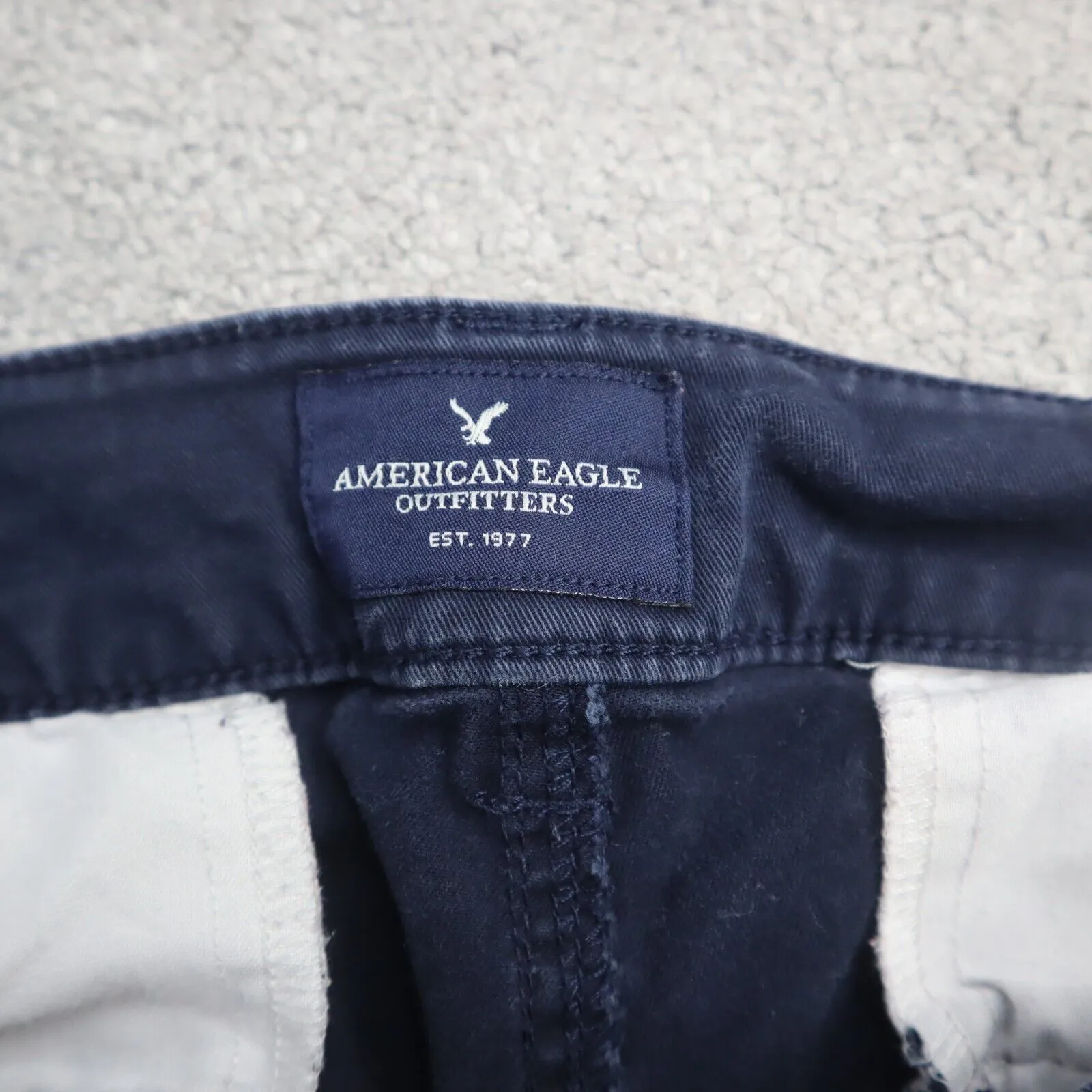 American Eagle CA#03973 Womens Pant Kick Bootcut Stretch Cotton Black Size 14R