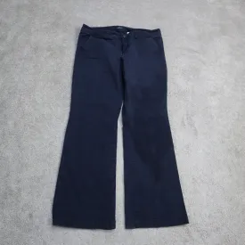 American Eagle CA#03973 Womens Pant Kick Bootcut Stretch Cotton Black Size 14R