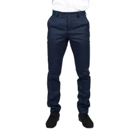 Arthur - Men's Birdseye Navy Trousers