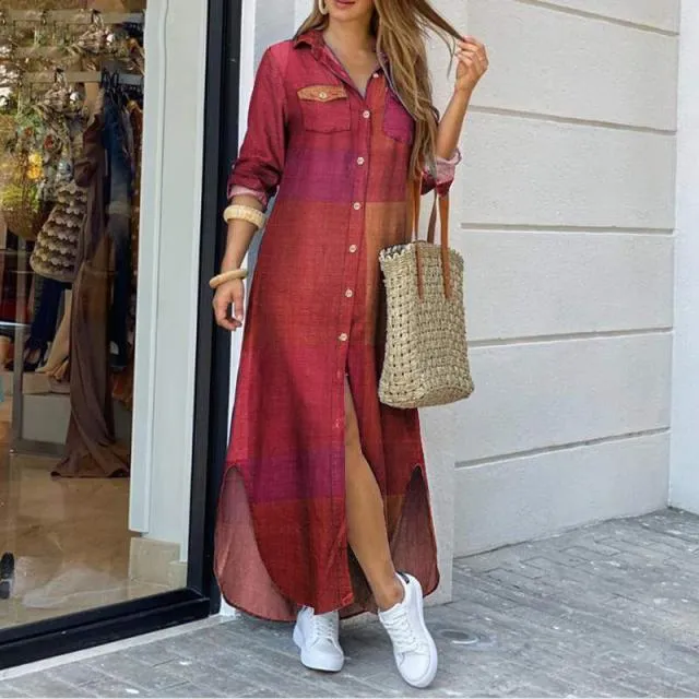 Autumn Other Fashion Long Sleeve Shirt Dress
