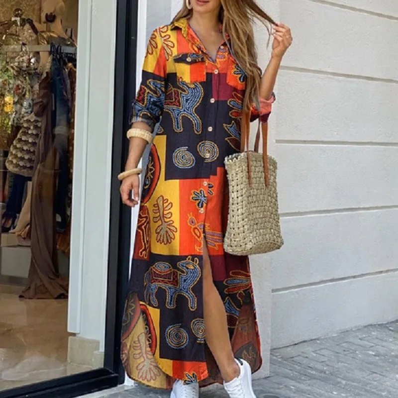 Autumn Other Fashion Long Sleeve Shirt Dress