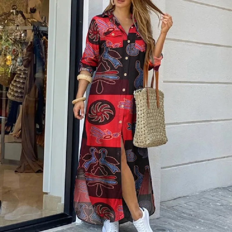 Autumn Other Fashion Long Sleeve Shirt Dress