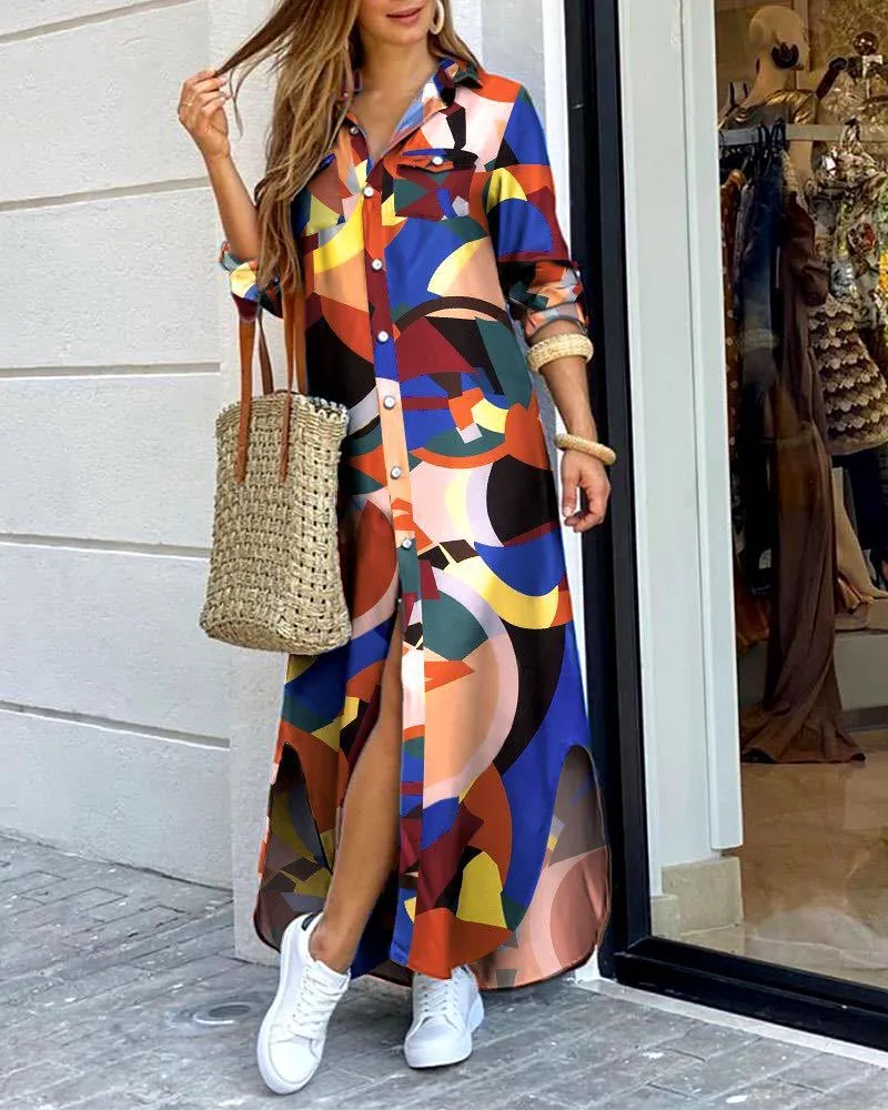 Autumn Other Fashion Long Sleeve Shirt Dress