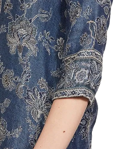 BIBA WOMEN YARNDYED MIX AND MATCH(WINTER W18496_INDIGO_L-XL)