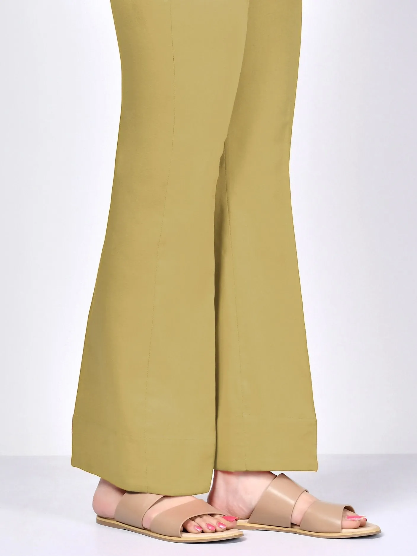 Bootcut Pants-Yellow