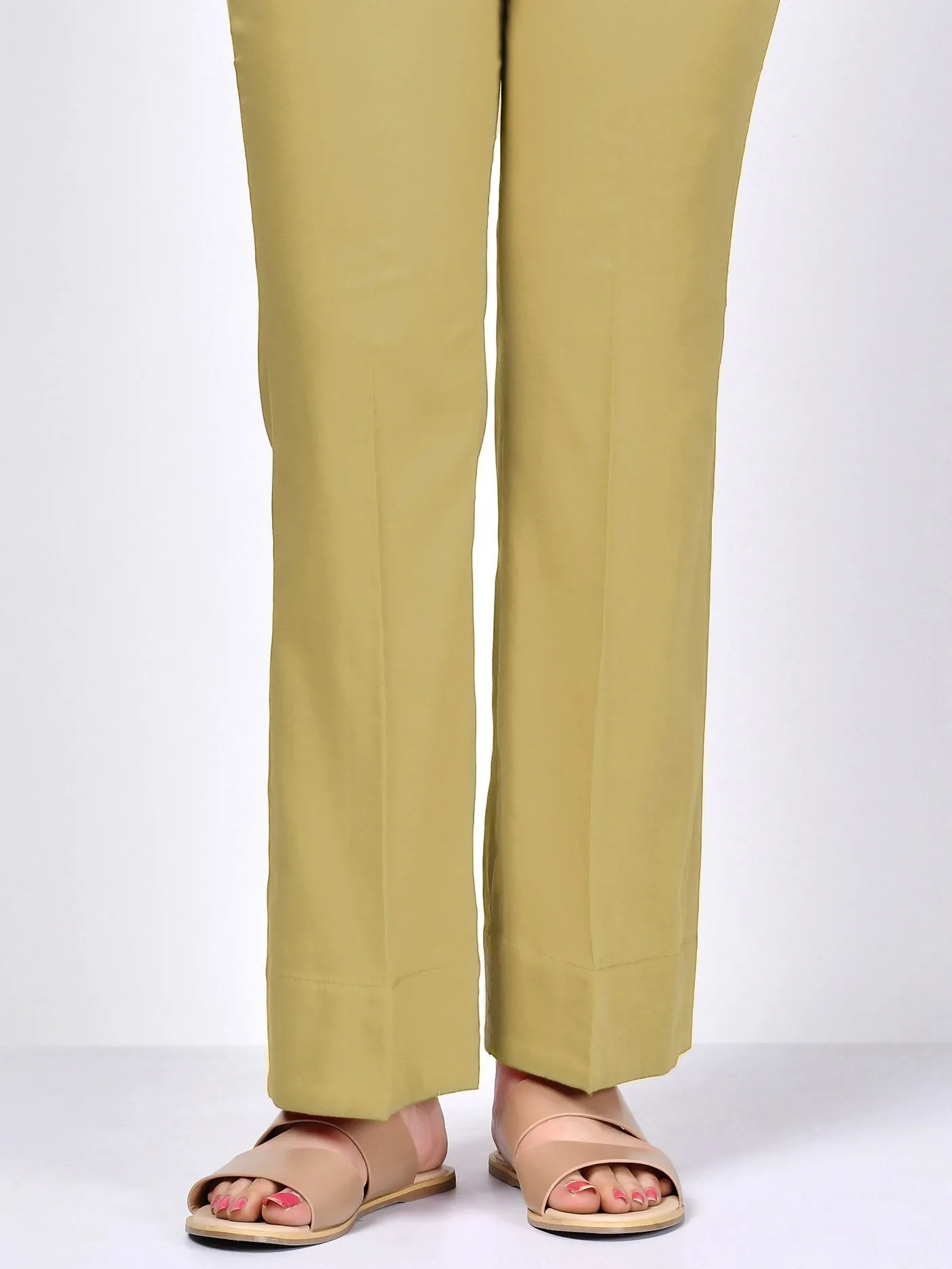 Bootcut Pants-Yellow