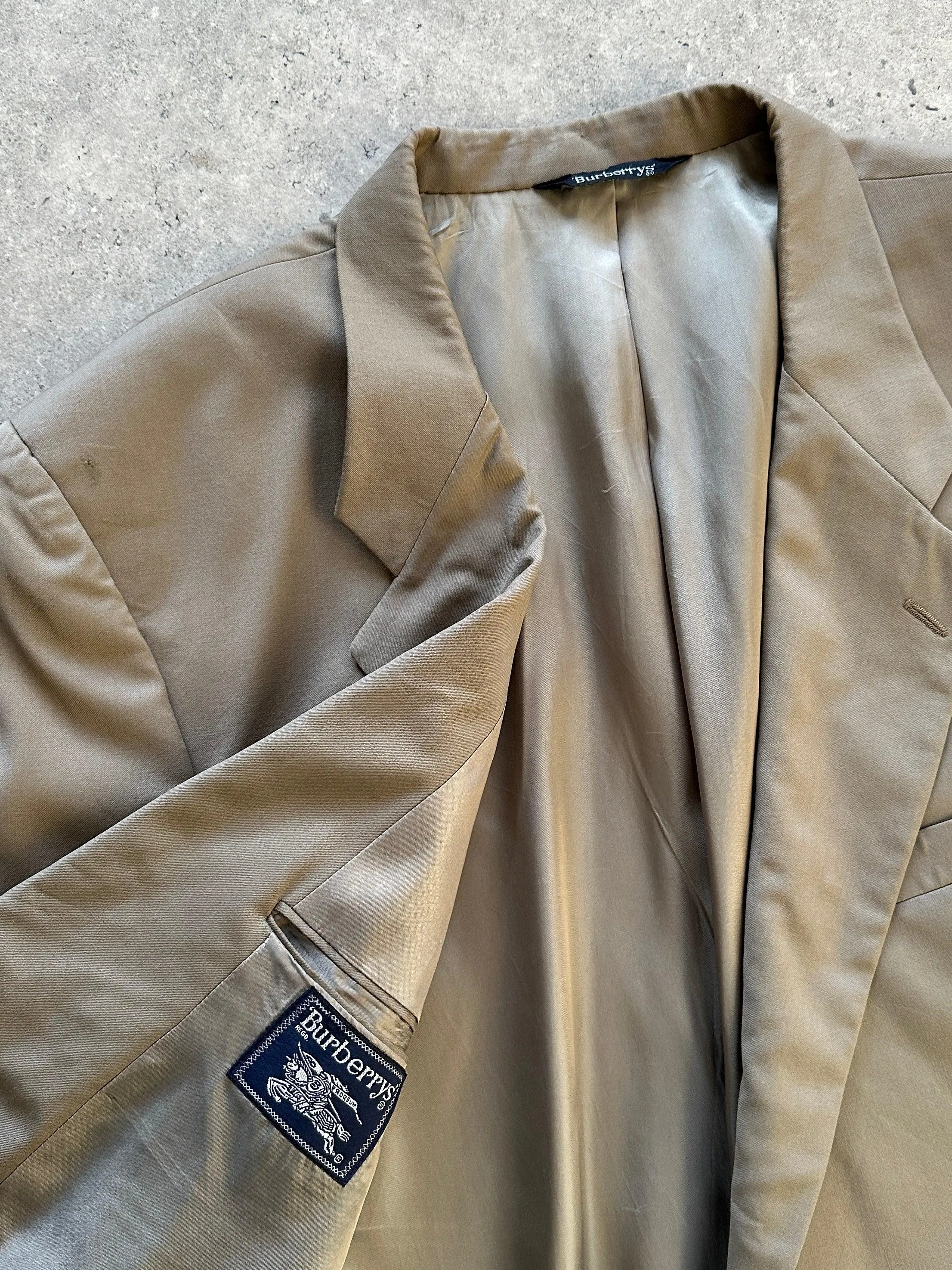 Burberry Pure Wool Single Breasted Blazer - XXL