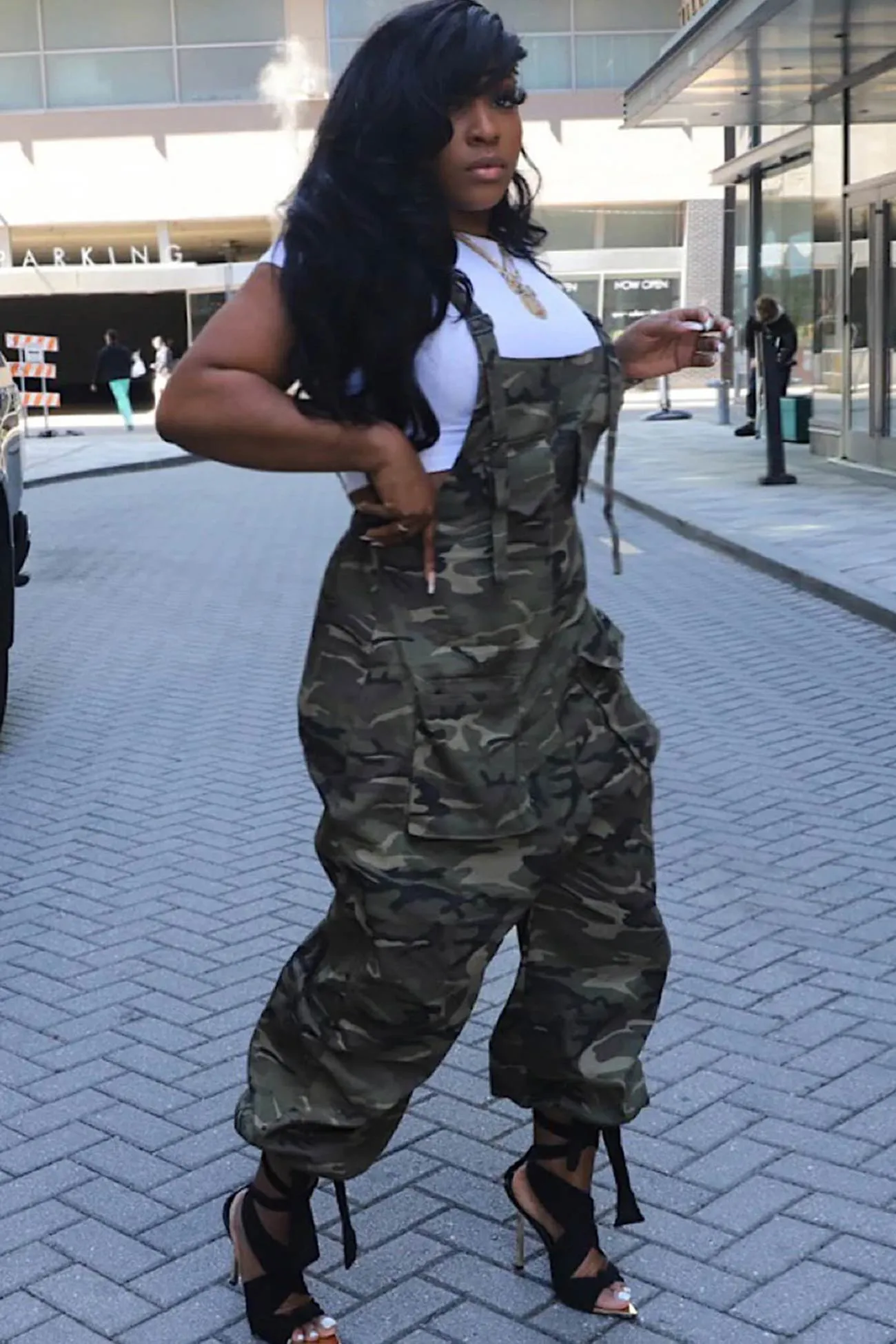 Camouflage Cargo Jumpsuits