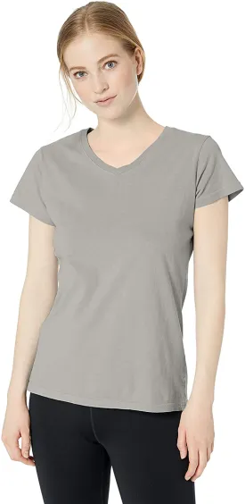 Clementine Womens 4.8 Oz. Cotton Short-Sleeve V-Neck T-Shirt