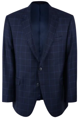 Coppley Blue & Navy Windowpane Sport Coat