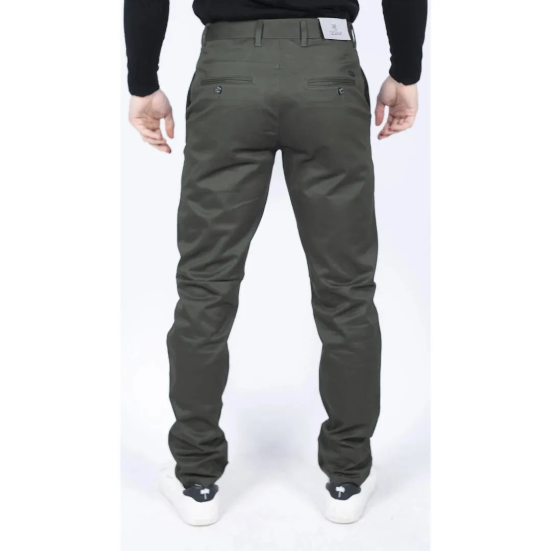 Dakota - Men's Regular Chino Jeans Trousers Stretch Classic