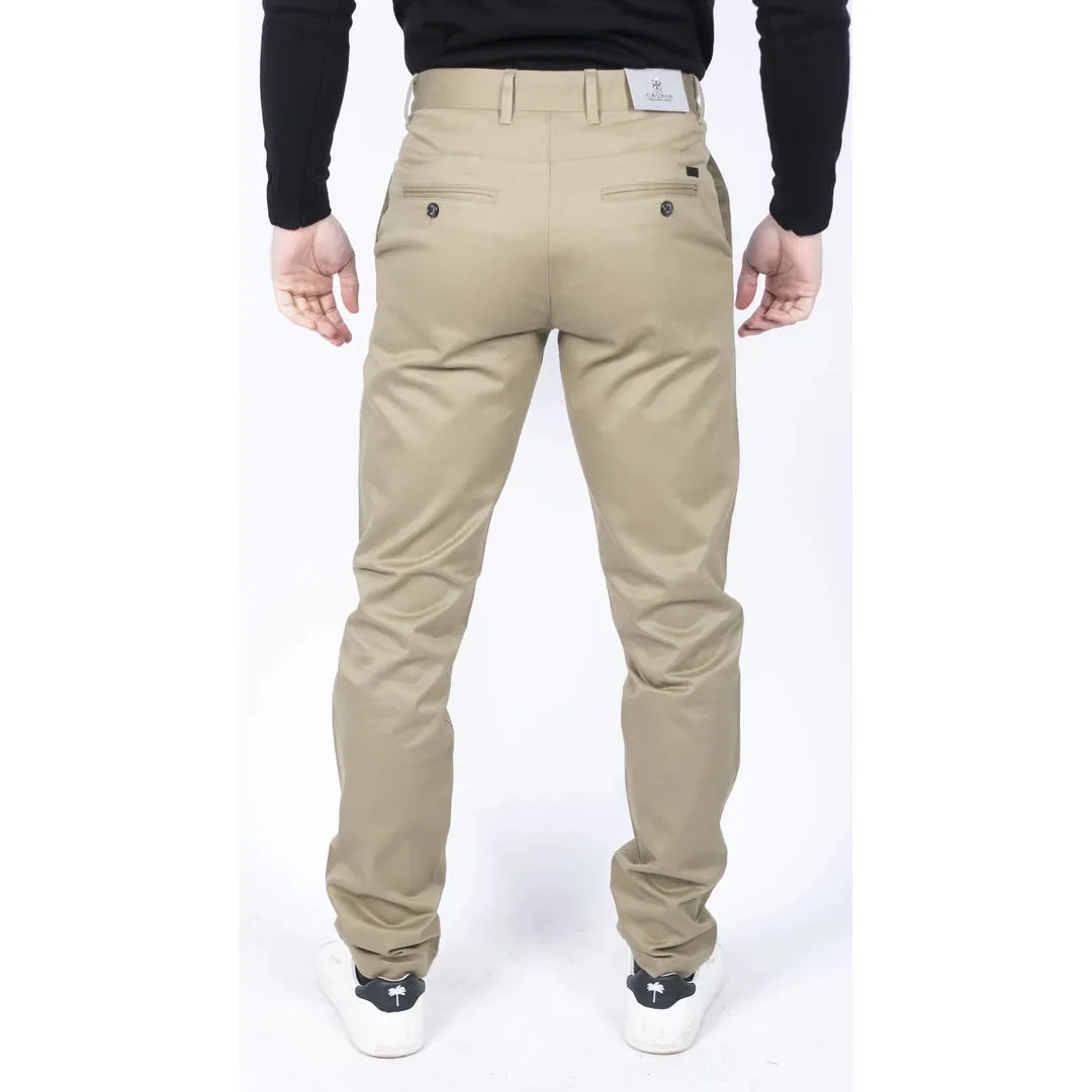 Dakota - Men's Regular Chino Jeans Trousers Stretch Classic