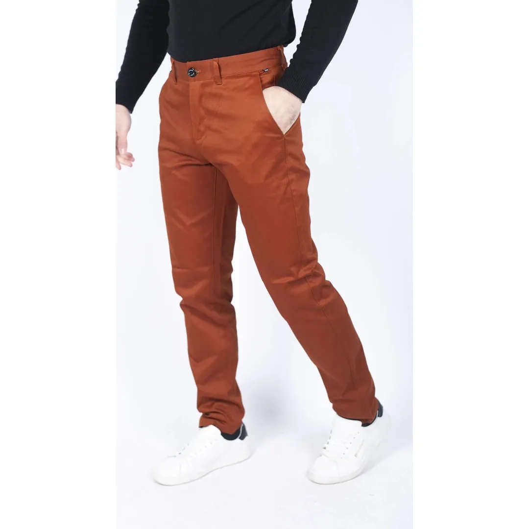 Dakota - Men's Regular Chino Jeans Trousers Stretch Classic