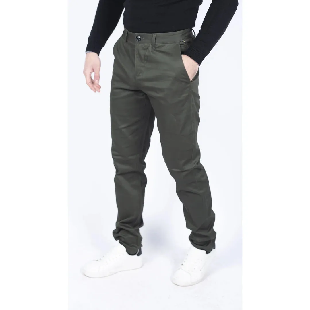 Dakota - Men's Regular Chino Jeans Trousers Stretch Classic