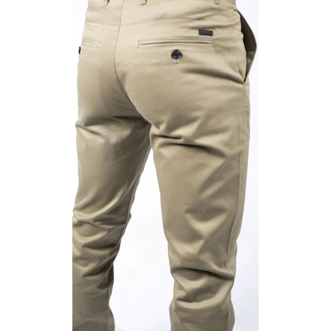 Dakota - Men's Regular Chino Jeans Trousers Stretch Classic