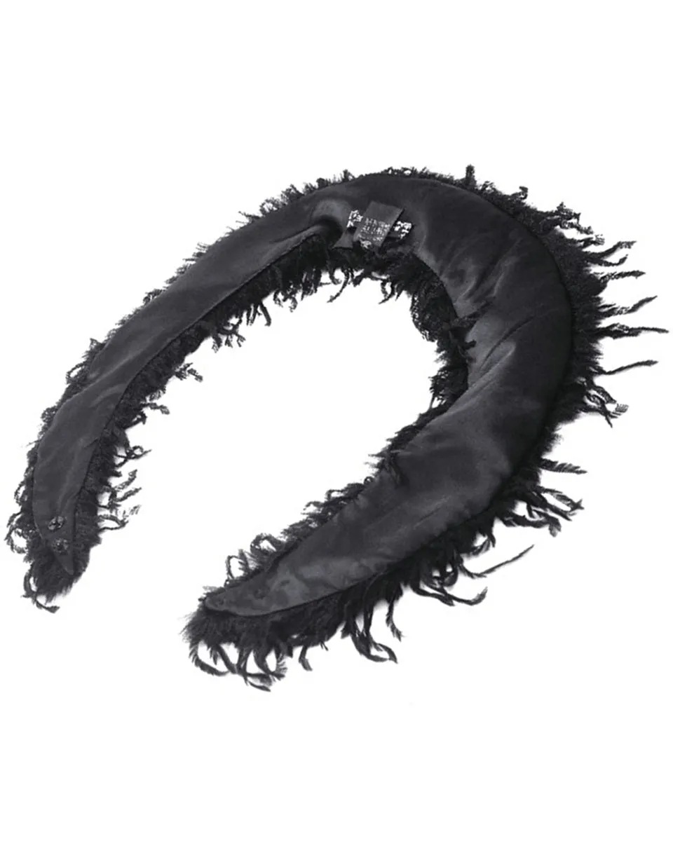 Dark In Love Dark Gothic Queen Faux Monster Fur Shawl