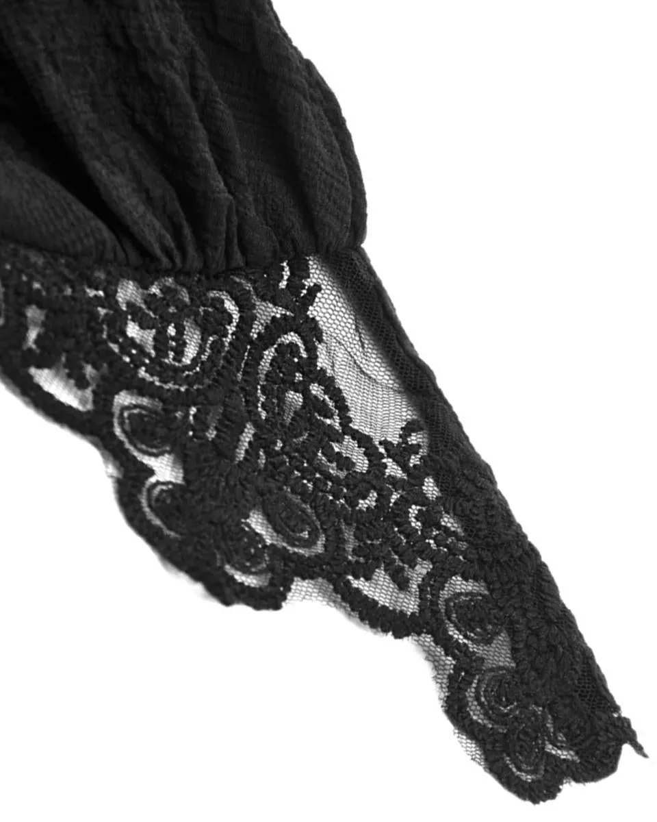 Dark In Love Womens Gothic Regency Jacquard Cropped Bolero Shrug