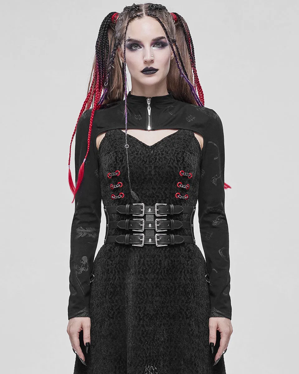 Devil Fashion Dust N' Bones Womens Punk Bolero Shrug