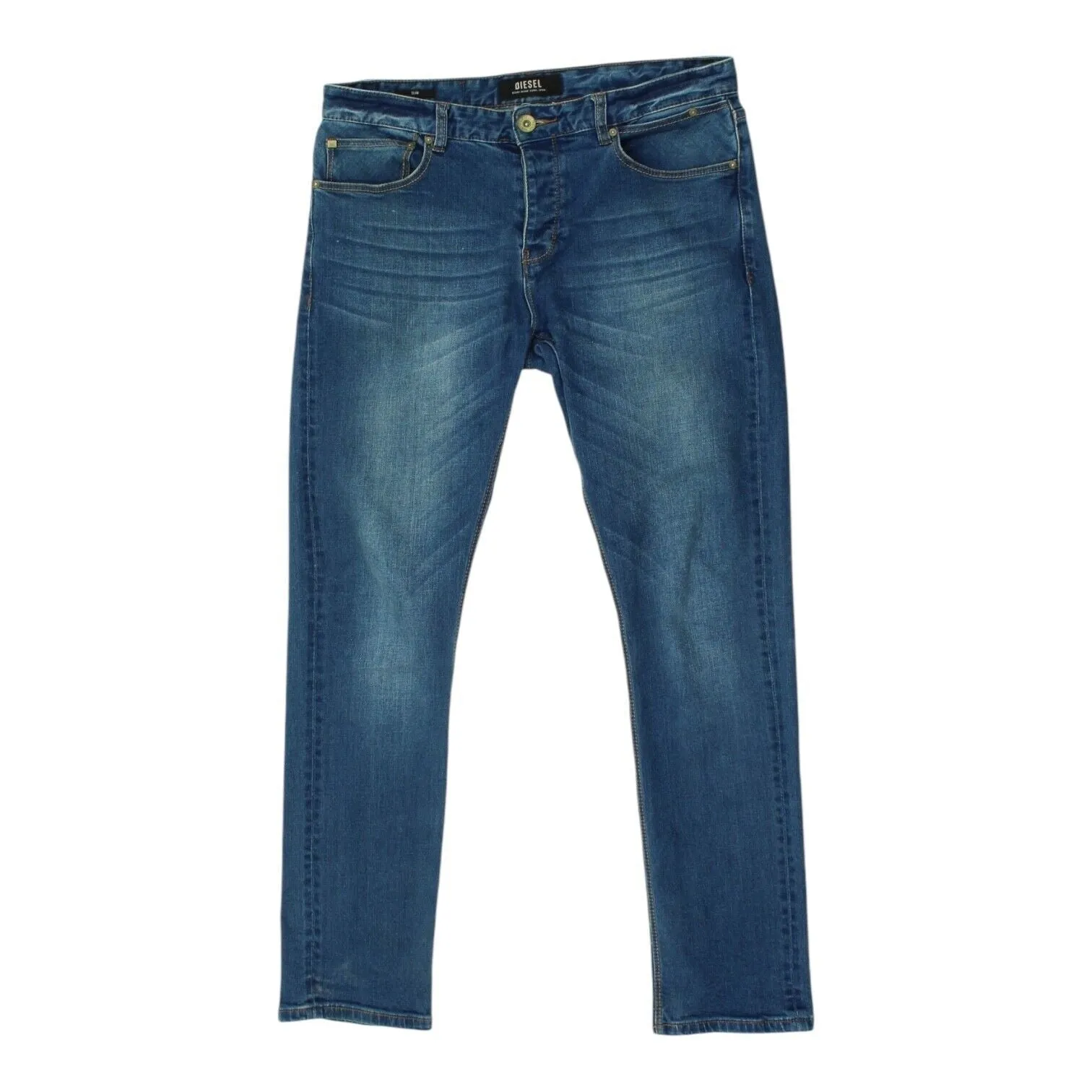 Diesel Mens Blue Slim Jeans | Designer Casual Denim Trousers VTG