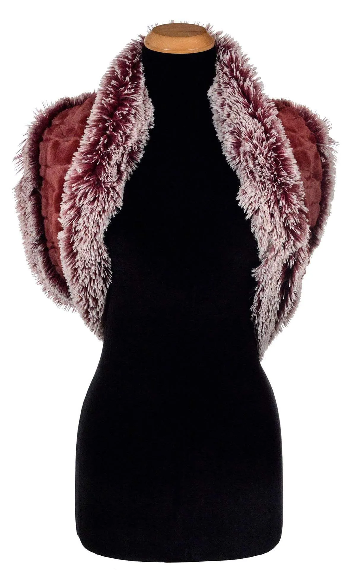 Double Cowl Shrug - Berry Foxy with Cranberry Creek (One Left!)