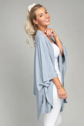 Drop Shoulder Open Front Cardigan *Online Only*
