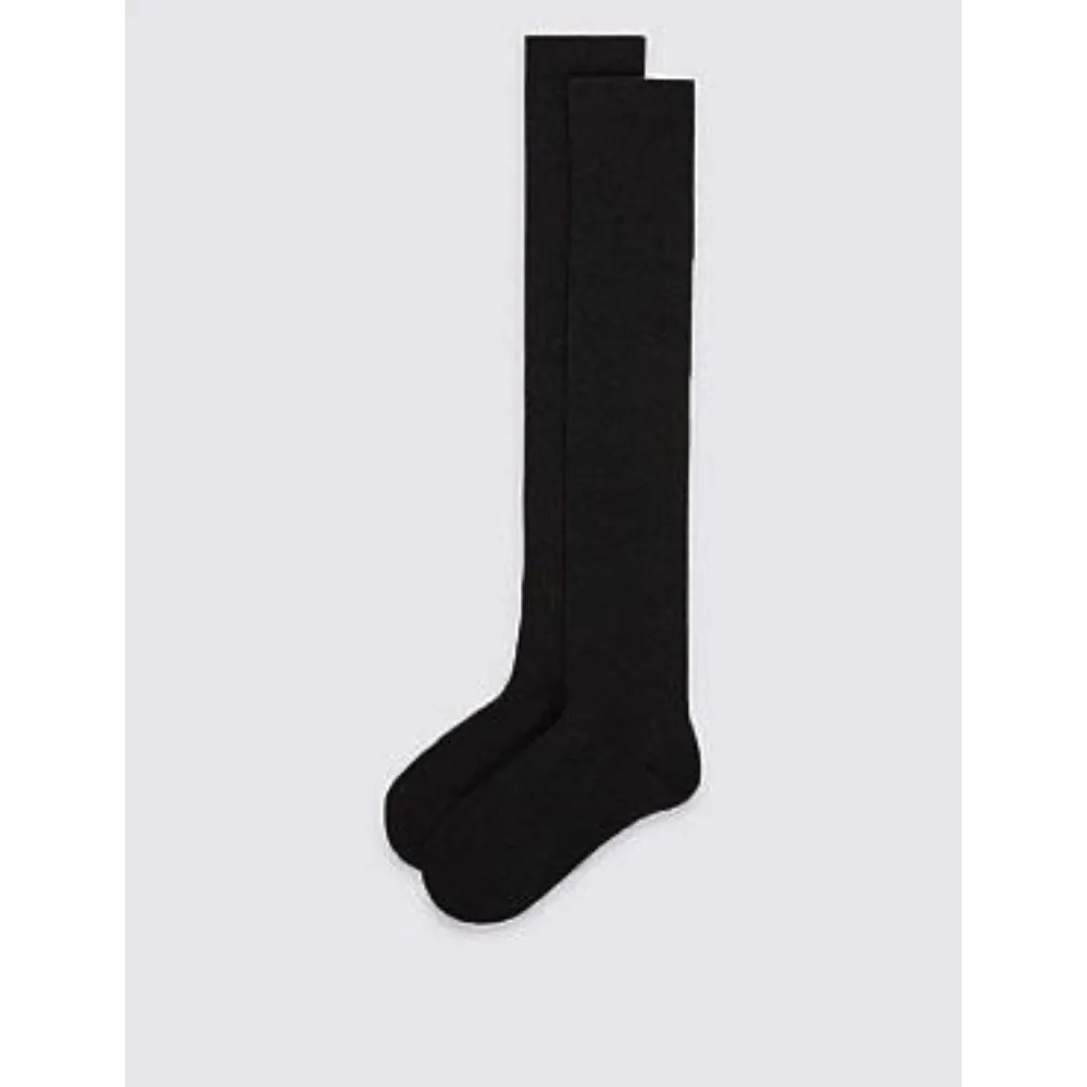 Eco Outfitters Organic Cotton Knee High Socks - Black
