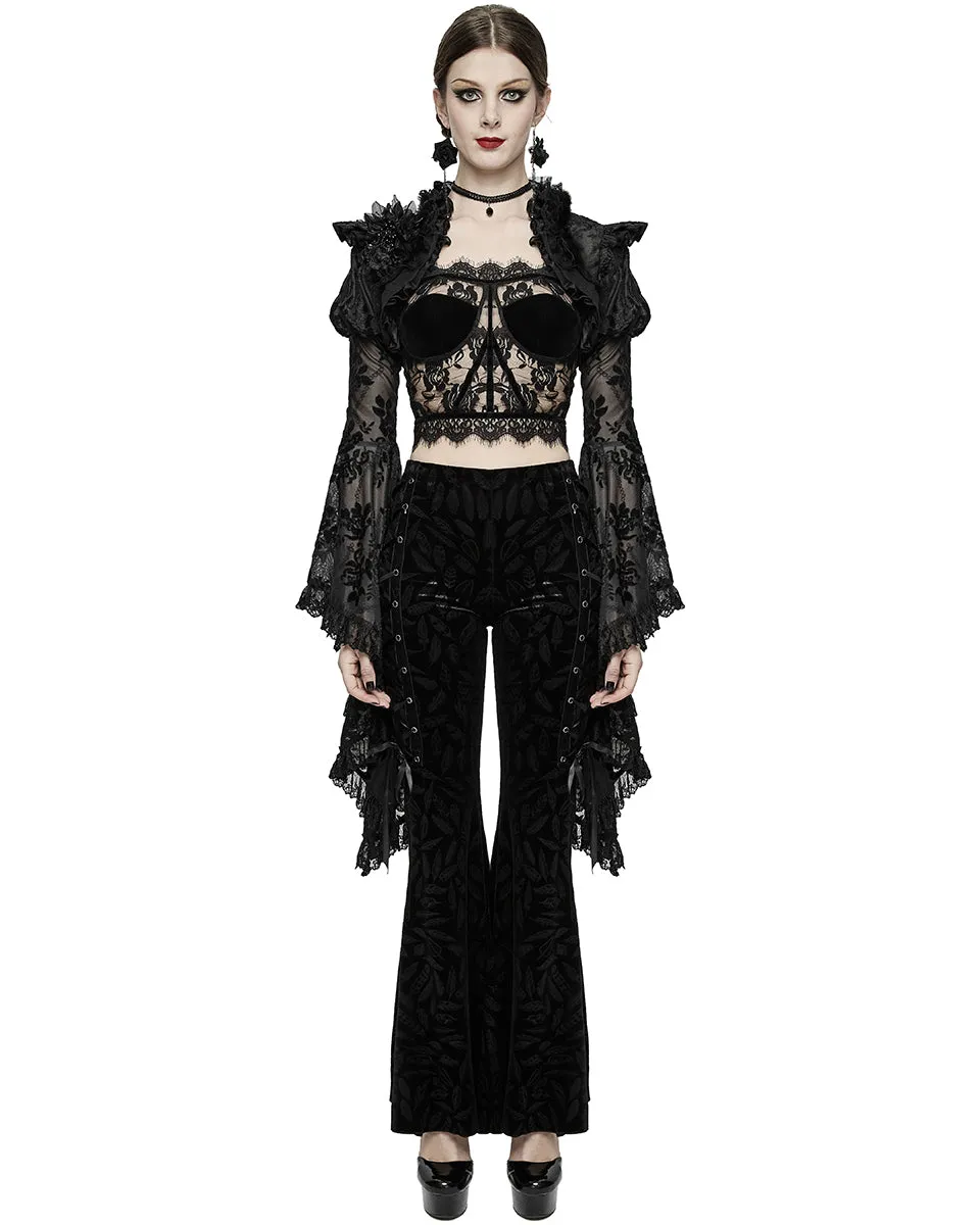 Eva Lady Embers Fade Gothic Bolero Shrug Top