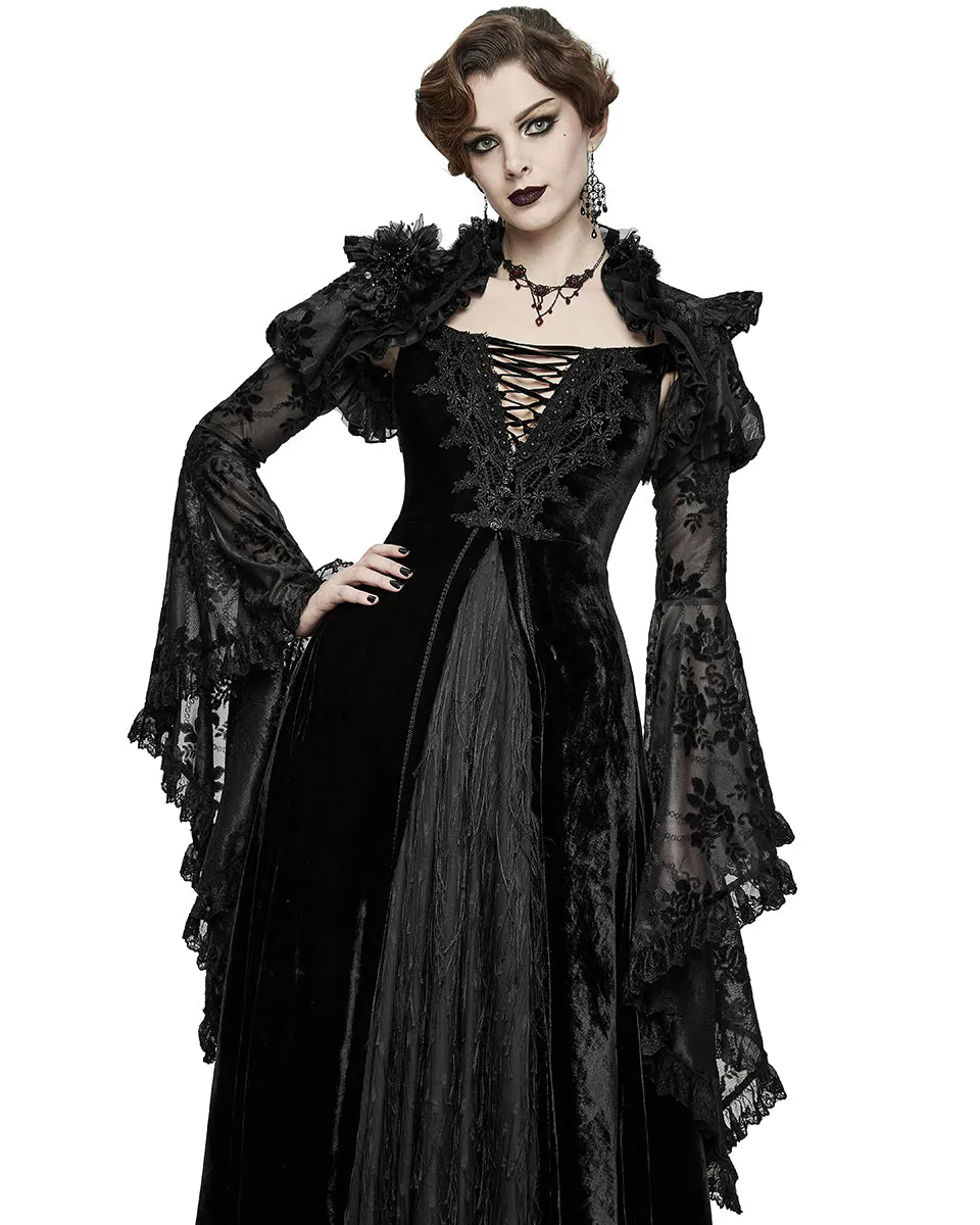 Eva Lady Embers Fade Gothic Bolero Shrug Top