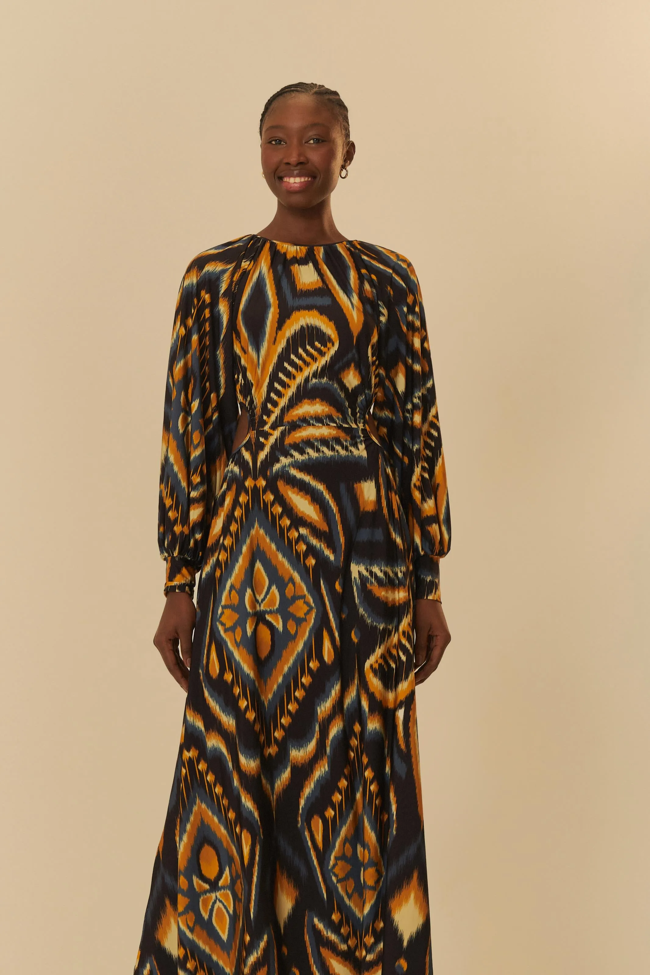 FARM MIDI ALBA DRESS