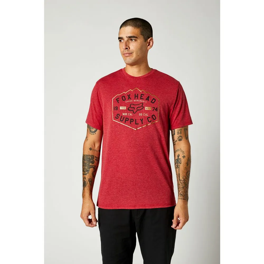 Fox Backbone SS Tech Tee Chili Red