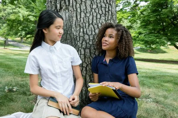 French Toast Girls School Uniform Short Sleeve Fitted Oxford Shirt - White - SE9284
