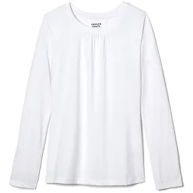 French Toast School Uniform Girls Crewneck Long Sleeve Tee-Shirt - LA9504