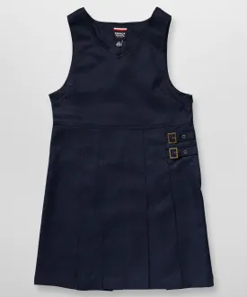 French Toast School Uniform Girls Double Buckle Jumper - Navy - SY9075