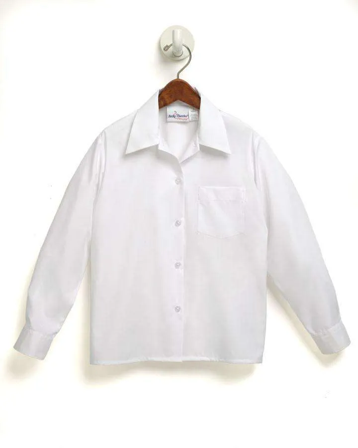 Girls Pointed collar School Uniform Blouse