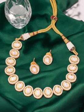 Golden Nanea Zirconia Jewellery Set