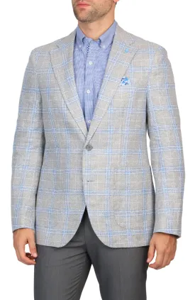 Grey Yarn Dye Textured Sport Coat