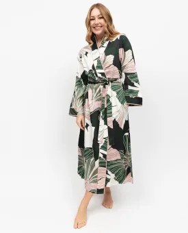 Highbury Floral Print Long Dressing Gown