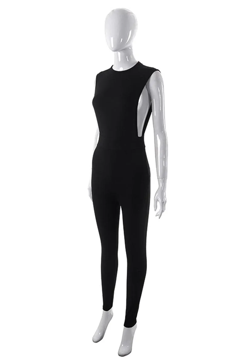 JA493 Sleeveless Bodycon Jumpsuits