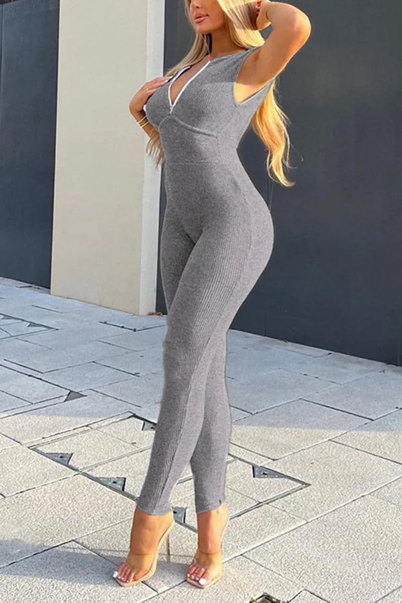 JB275 Sleeveless Bodycon Jumpsuits