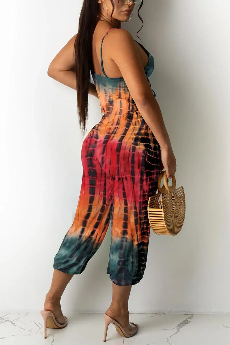 JC414 Tie Dye Cami Jumpsuits