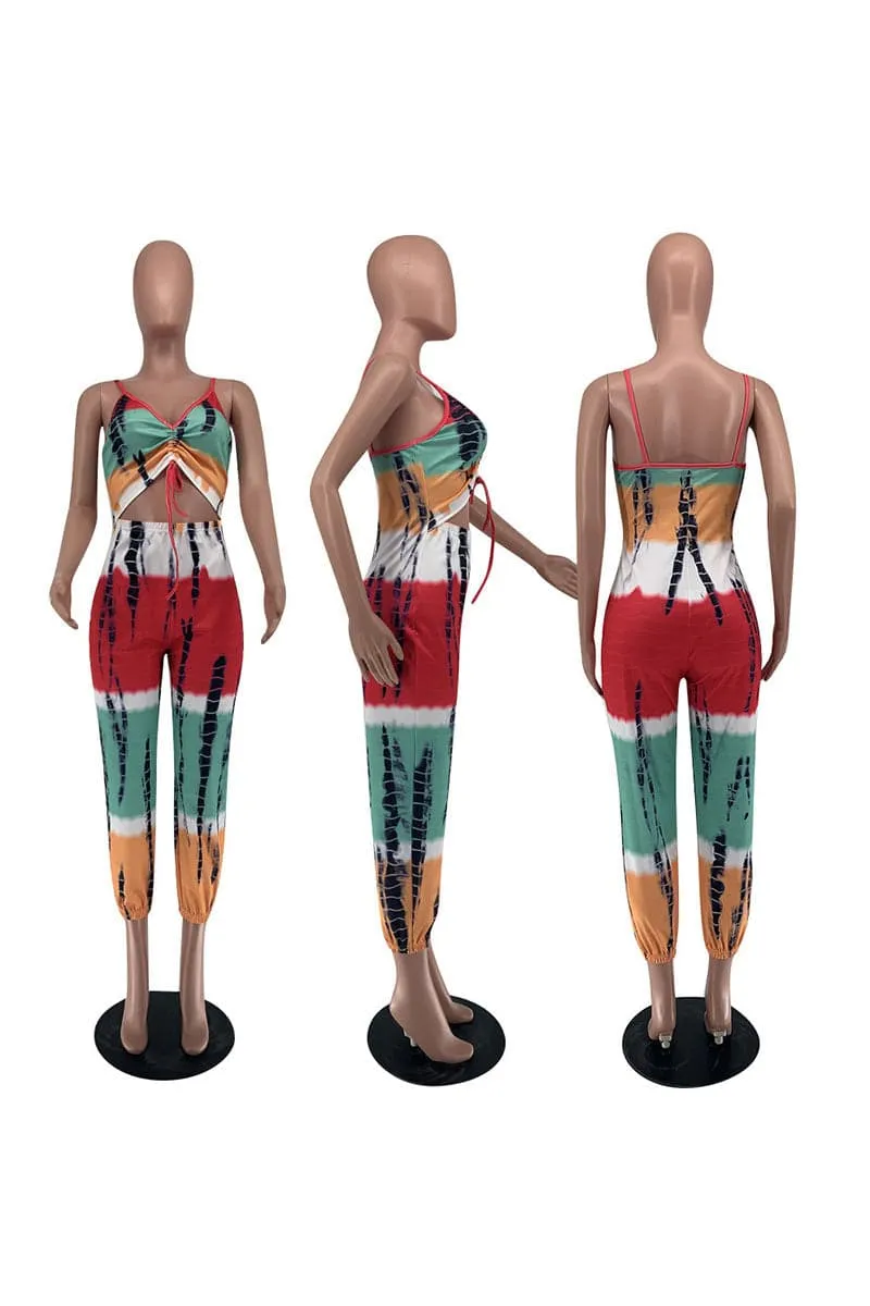 JC414 Tie Dye Cami Jumpsuits