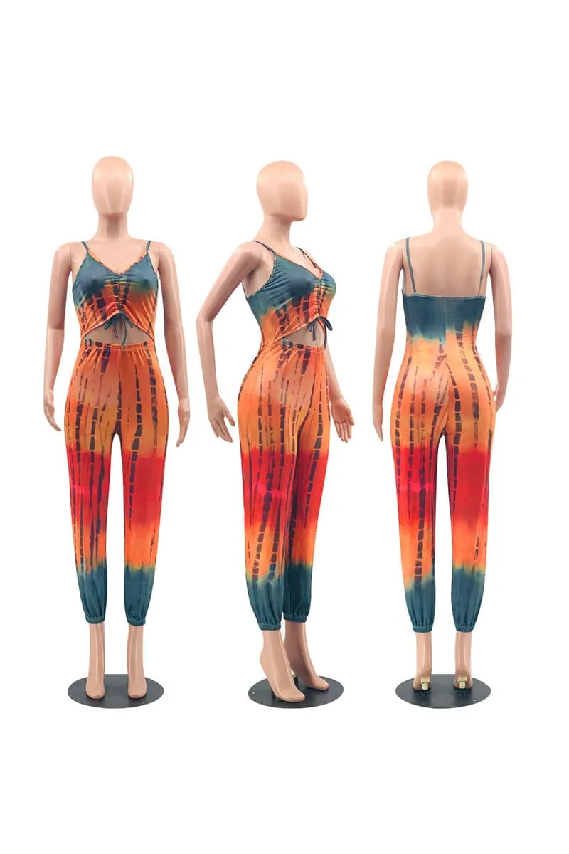 JC414 Tie Dye Cami Jumpsuits