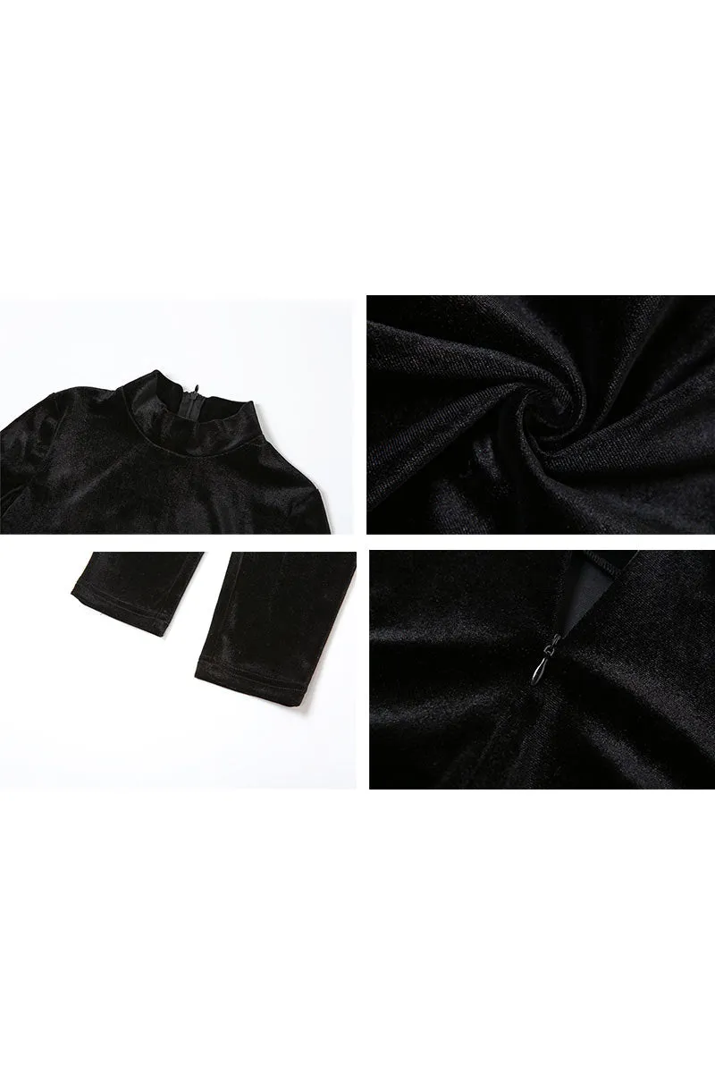JH805 Velour Fitted Jumpsuits