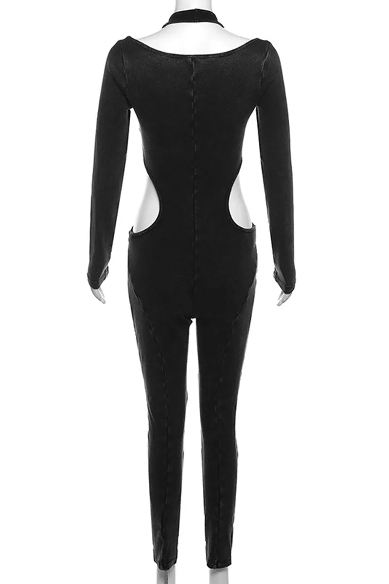 JM0139 Halter Bodycon Jumpsuits
