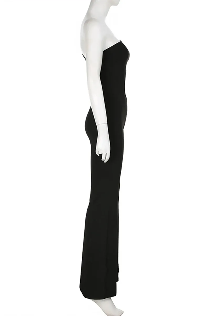 JQ3294 Backless Bootcut Jumpsuits
