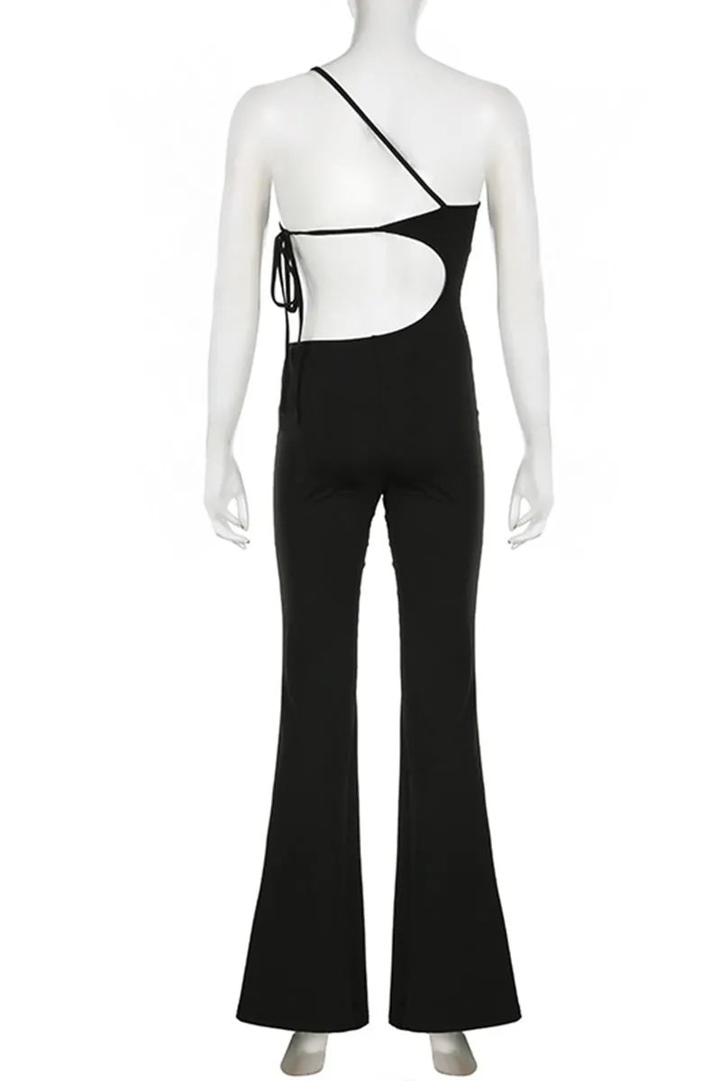 JQ3294 Backless Bootcut Jumpsuits