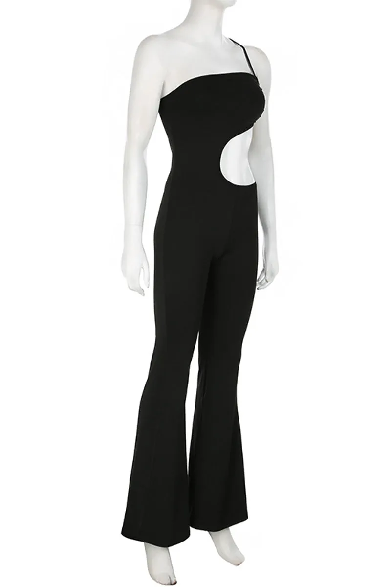 JQ3294 Backless Bootcut Jumpsuits